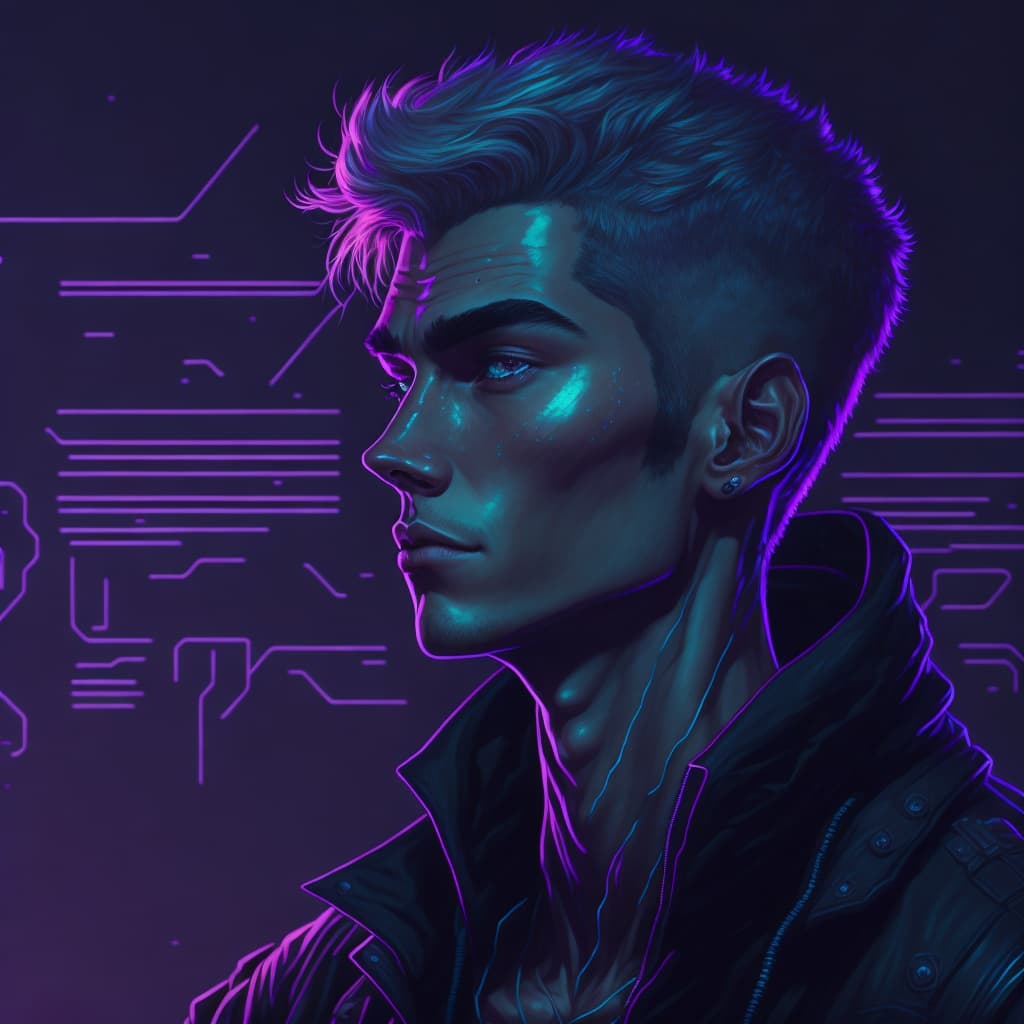 profile art made with Leonardo AI